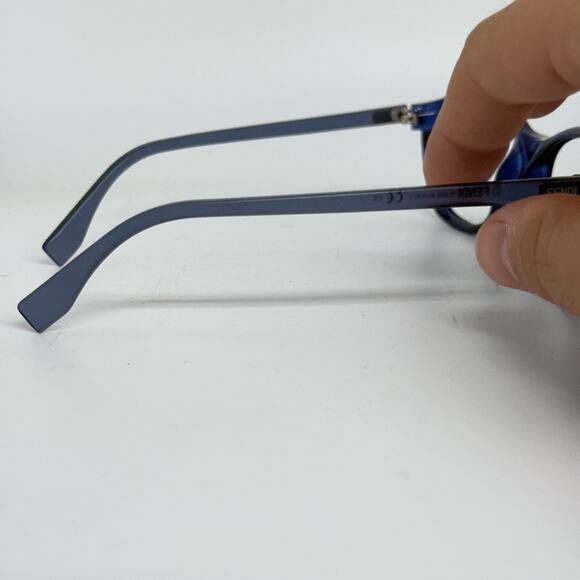 Fendi Women's Eyeglasses Frames Blue FF 0127 MQP 140 Full Rim H19651 - Picture 4 of 7